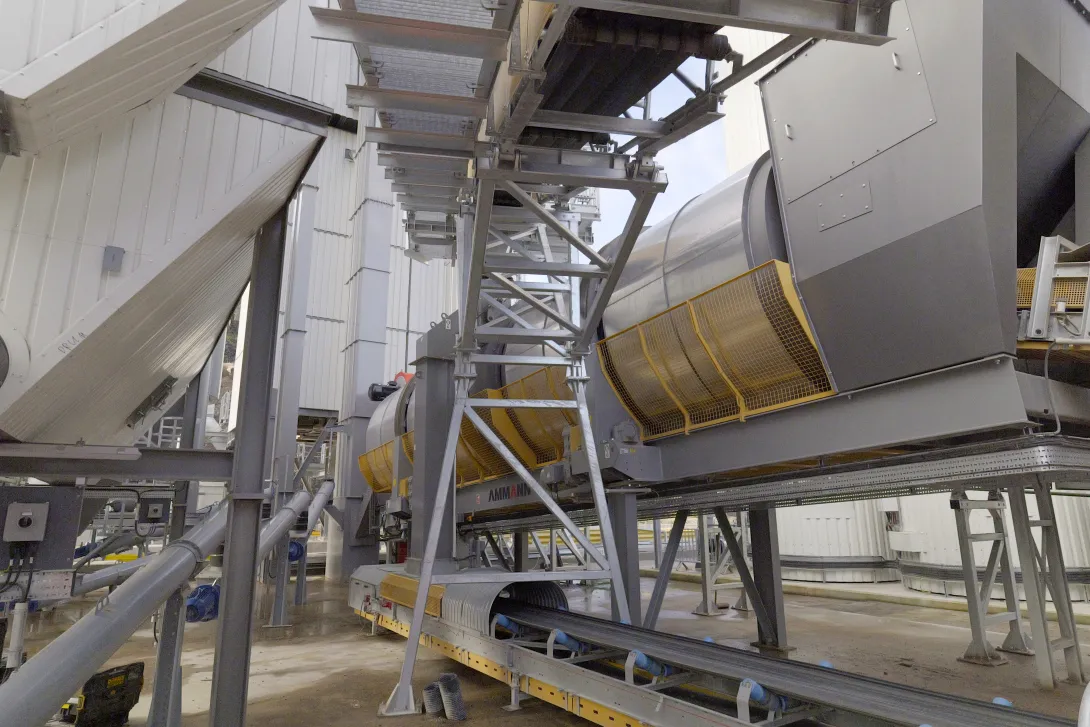 Part of the equipment at the Cauldon Low Asphalt Plant