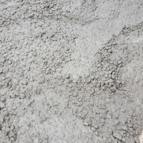 Readymix concrete closup