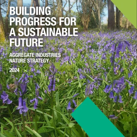 Front cover of the Aggregate Industries UK nature strategy